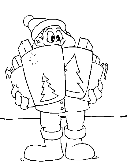 Święty Mikołaj kolorowanki